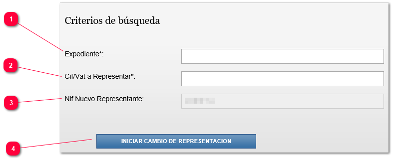 Cambio de Representante