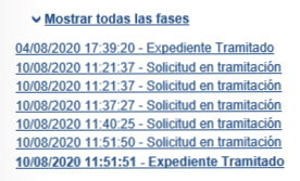 1. Histórico de acciones