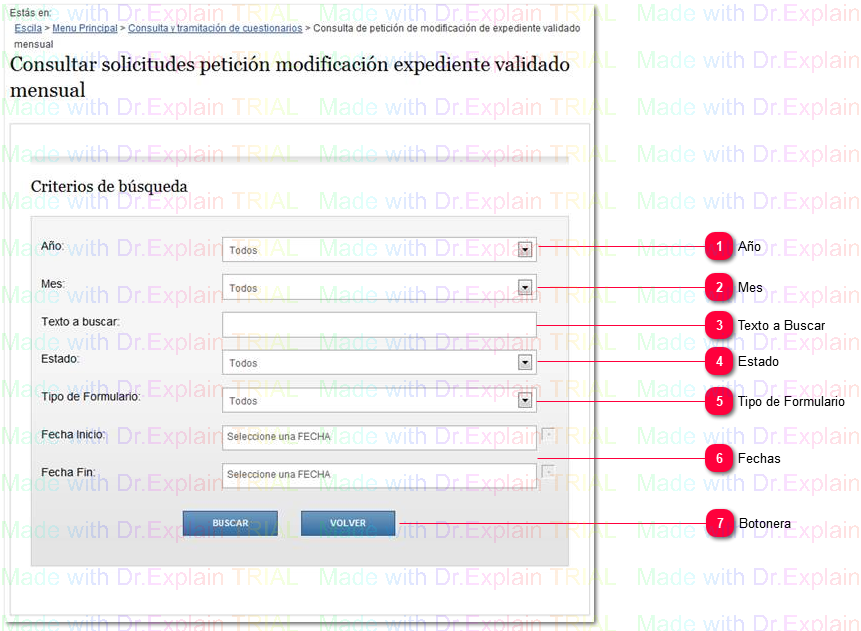 2.3.2.5 Consultar solicitudes petición modificación expediente validado mensual
