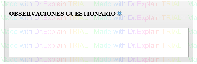 5. Observaciones de Cuestionario