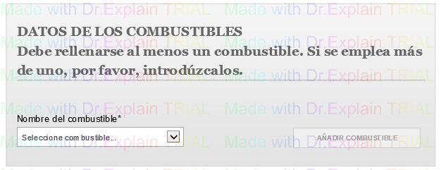 5. Datos de los combustibles