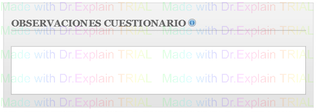 7. Observaciones Cuestionario