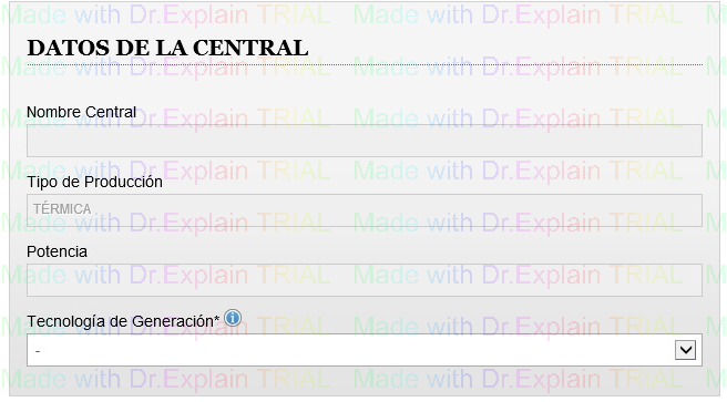 3. Datos de la Central