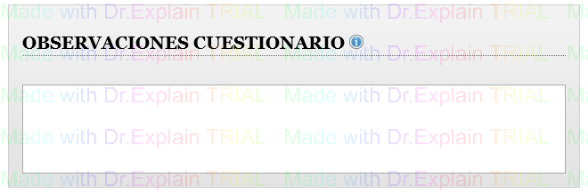 6. Observaciones Cuestionario