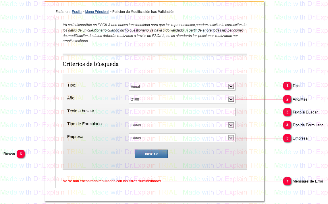2.3.5 Petición de Modificación tras Validación