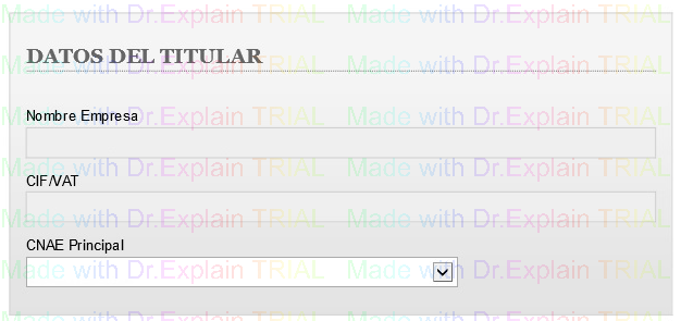 2. Datos del Titular