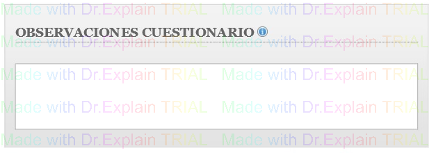 5. Observaciones Cuestionario