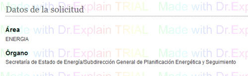 1. Datos de la solicitud