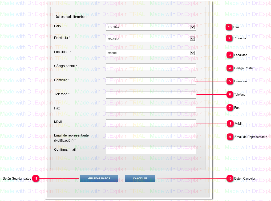 2.3.6.1 Datos de Notificación