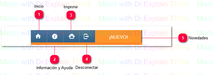 2.1 Menú de la Aplicación