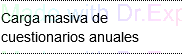 8. Carga Masiva de Cuestionarios Anuales