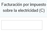 2. Facturación por impuesto sobre la electricidad