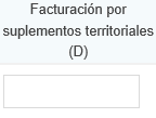 3. Facturación por suplementos territoriales