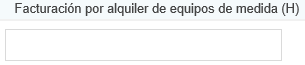 1. Facturación por alquiler de equipos de medida