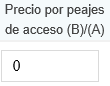 1. Precio por peajes de acceso