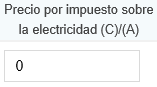 2. Precio por impuesto sobre la electricidad