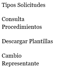 7. Menú de opciones