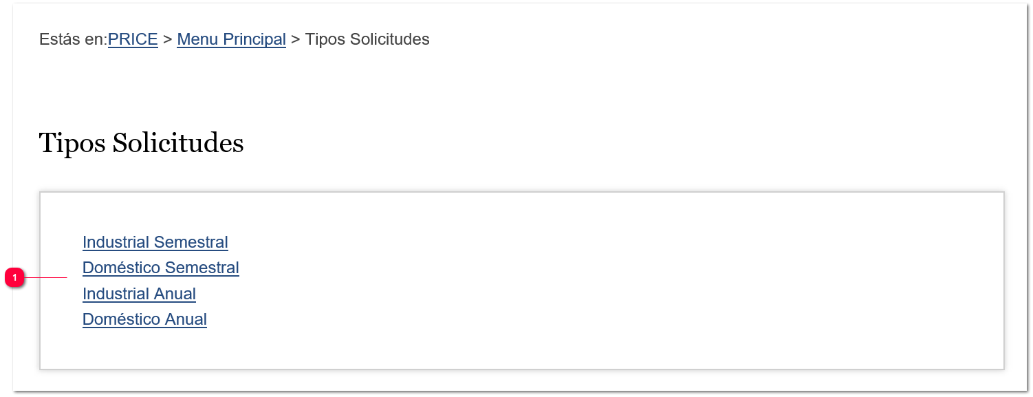 Tipos Solicitudes
